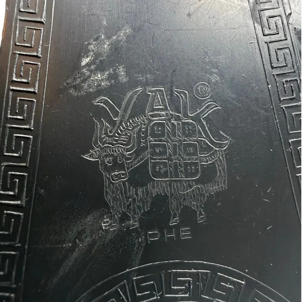 Vintage 70s YAK Phe Ornate Metal Picture Frame Easel Back 3x5 Decor
